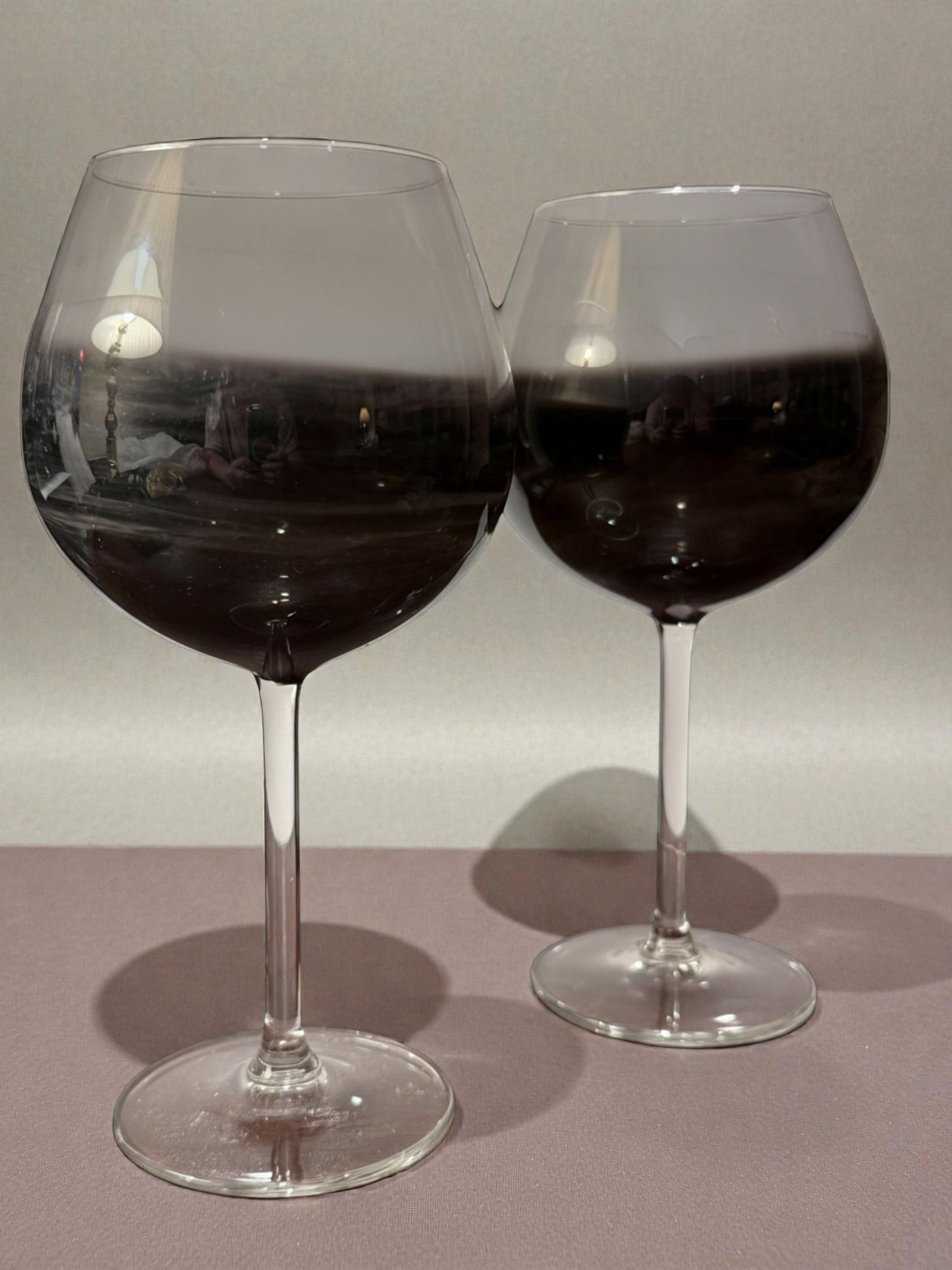 Black & White Wine Glasses - set of two