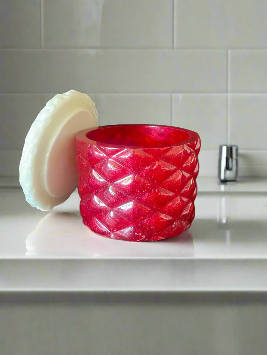 "Santa" Vanity Jar with Lid