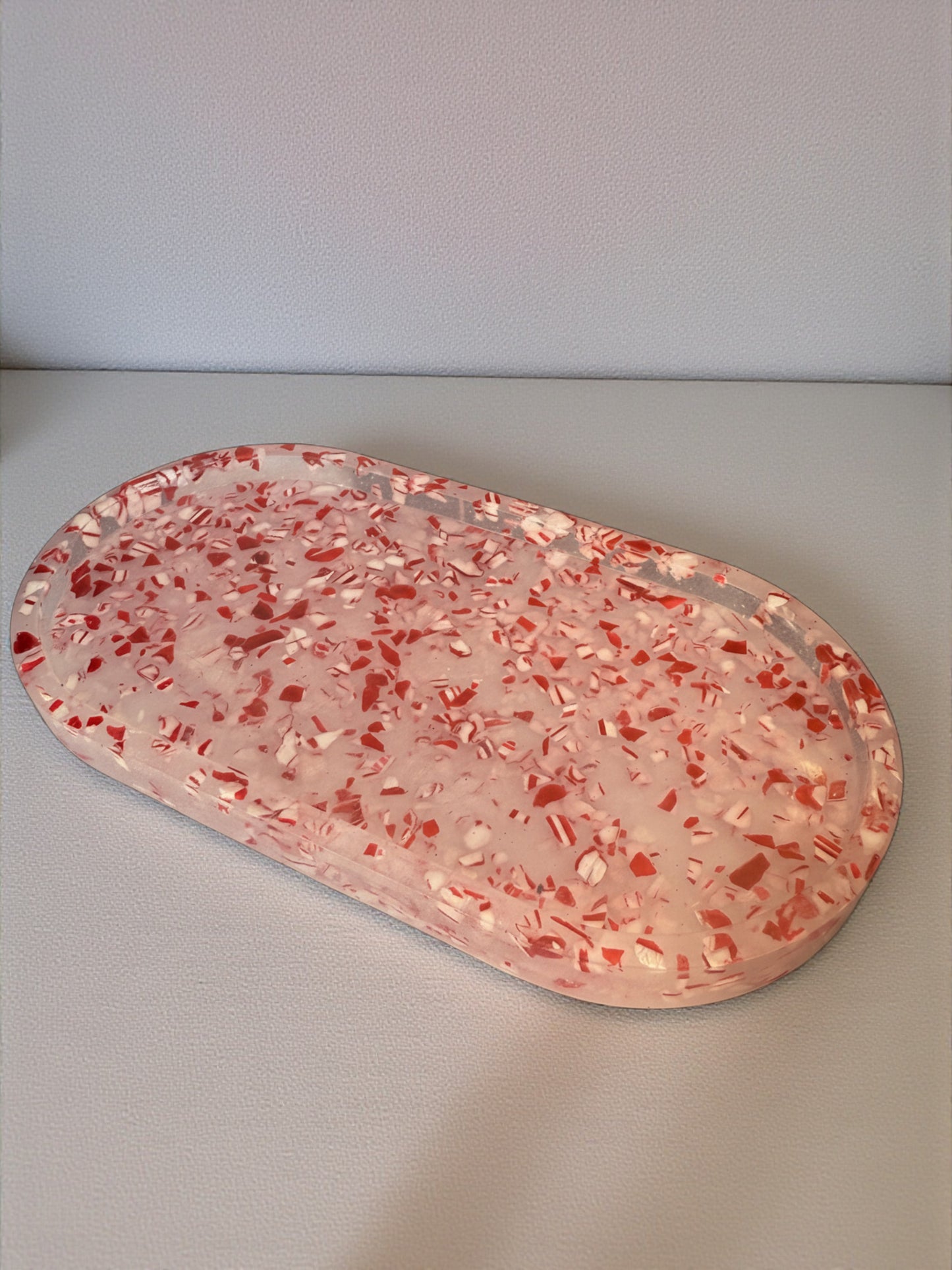 Small Oval "Peppermint" Tray