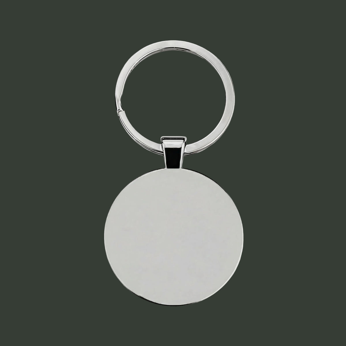 Round Stainless Steel Keychain – "A Piece of the South" Souvenir Key Ring