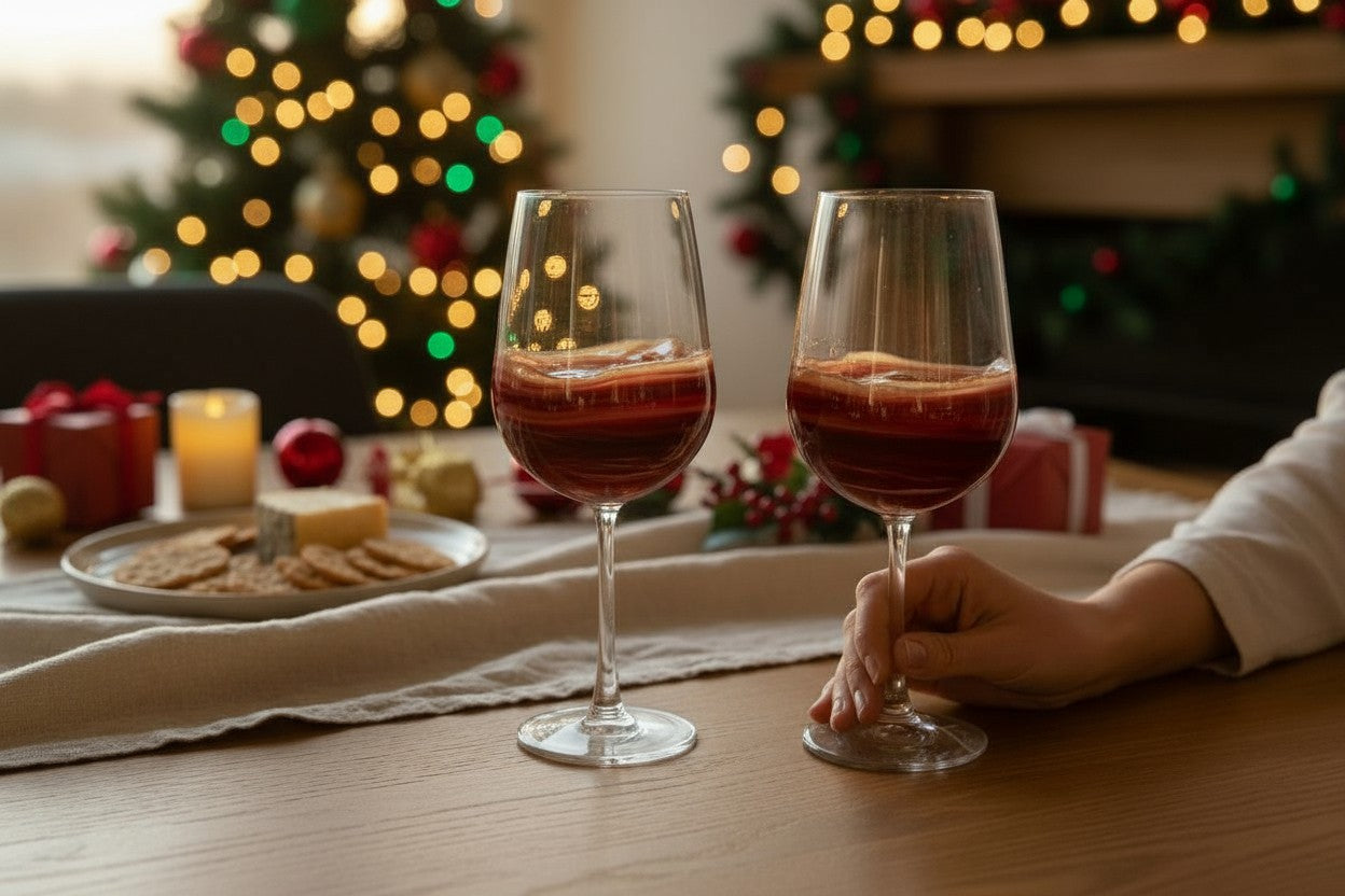 "Fire" Wine Glasses - set of two