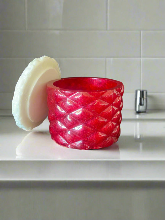"Santa" Vanity Jar with Lid