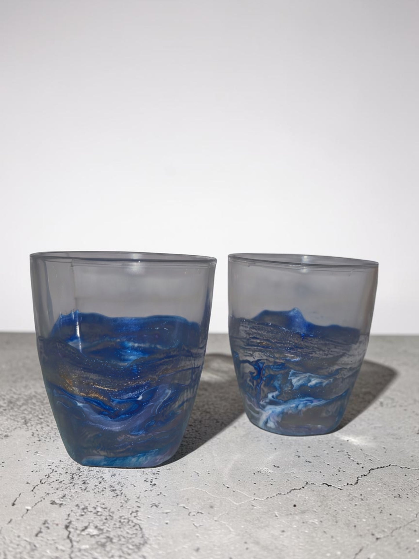 "Galaxy" Bourbon Glasses - set of 2