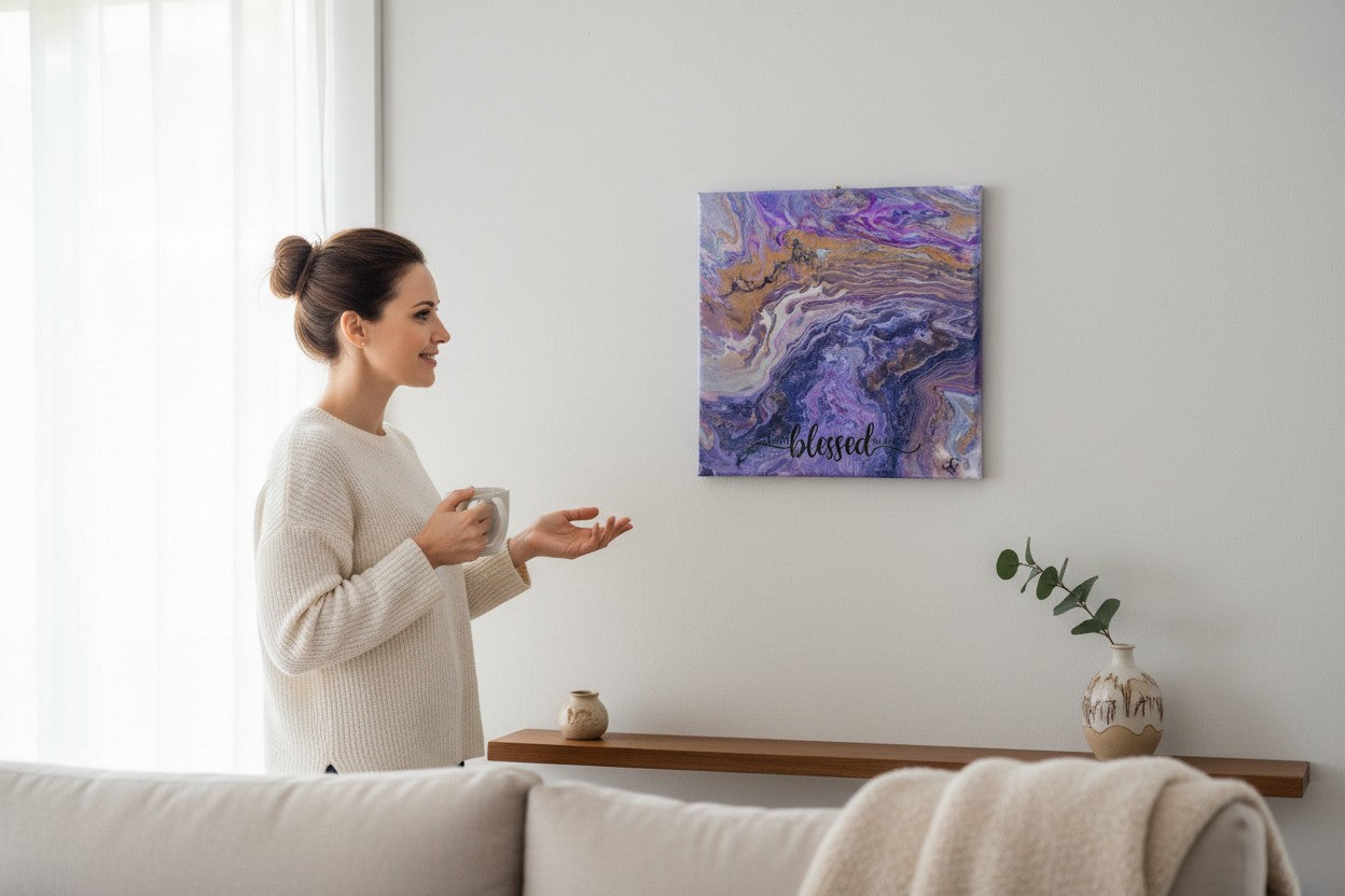"I am Blessed for all I have" painting