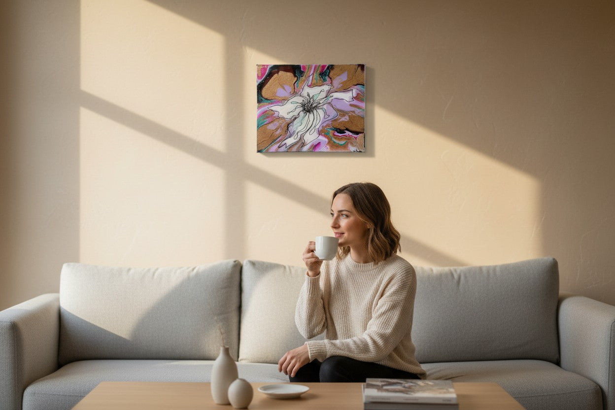 Golden Lily painting