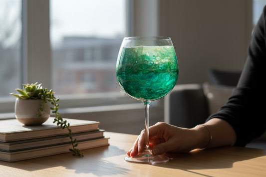 "Ocean" Wine Glass