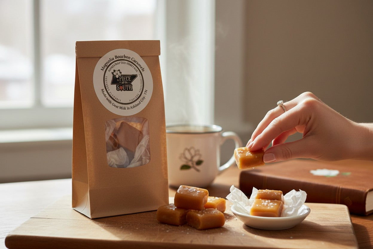 Magnolia Bourbon Caramels (made with Goat Milk)