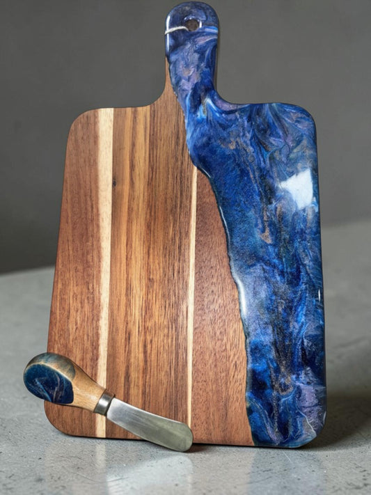 "Galaxy" Charcuterie Board and Knife Set